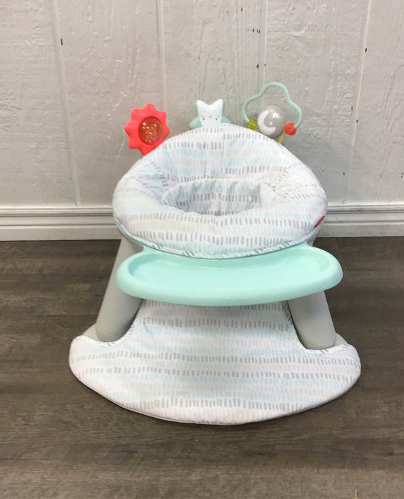 used Skip Hop 2-in-1 Sit-up Activity Baby Chair, Silver Cloud Lining