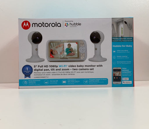 used Motorola Lux65 5" WiFi Baby Monitor with 2 Cameras