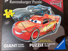 used Ravensburger Puzzle, 24 piece giant floor puzzle Cars