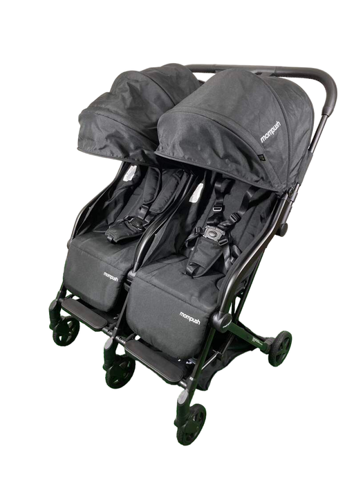 Shop Mompush Lithe Double Stroller, 2023, Black at GoodBuy Gear