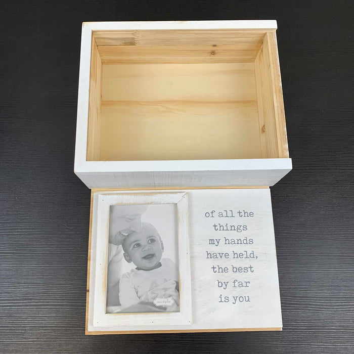 secondhand Mud Pie Keepsake Magic Wooden Box