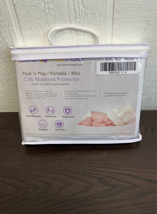 used Little One’s Pad Pack n Play Crib Mattress Protector