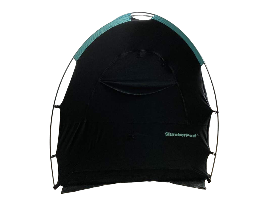 Shop SlumberPod 2.0 Sleep Canopy, Black with Turquoise at GoodBuy Gear