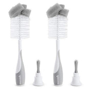 used Munchkin Sponge Bottle Brushes, - Grey and Blue