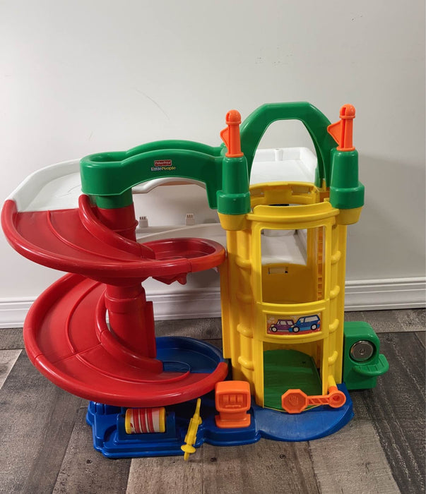 secondhand Fisher Price Little People Racin' Ramps Garage