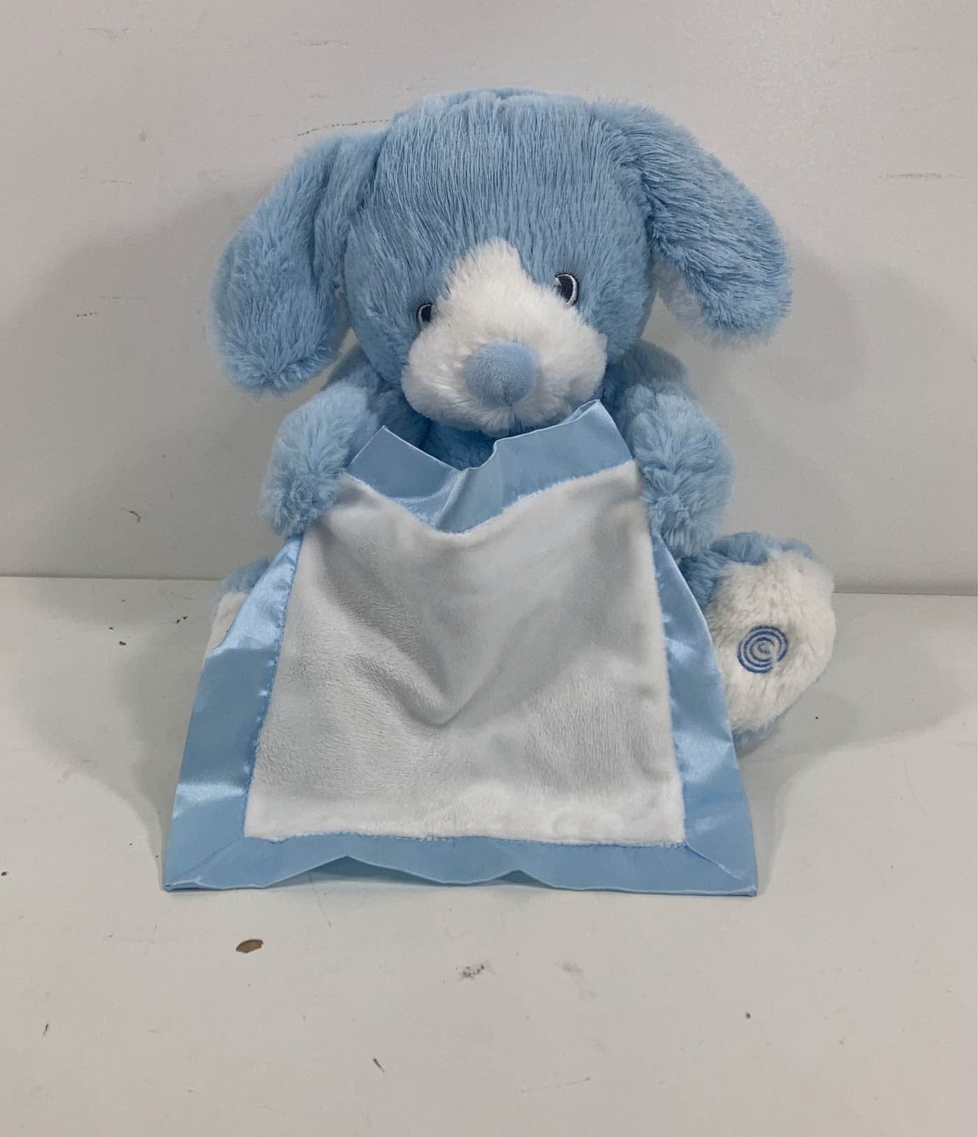 Gund peek a clearance boo puppy blue