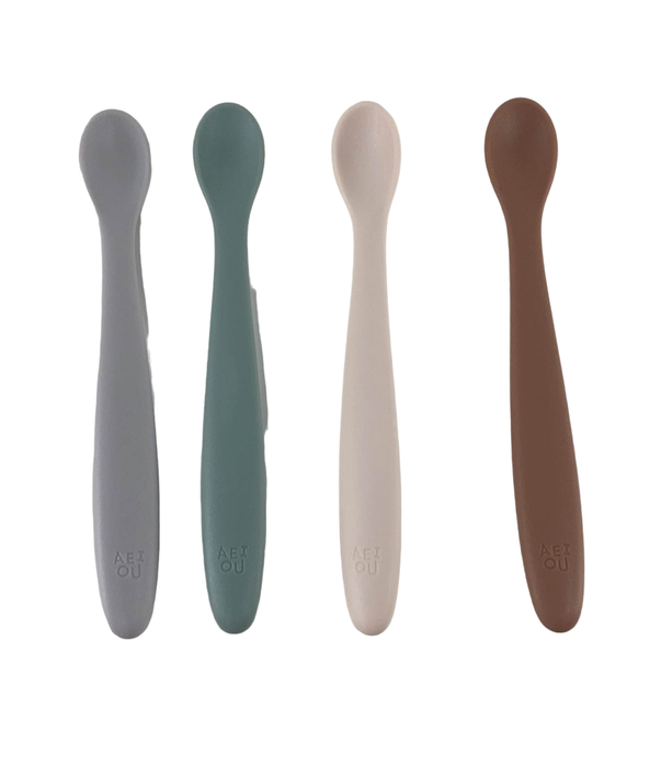 secondhand AEIOU Infant Feeding Spoon 4-pack