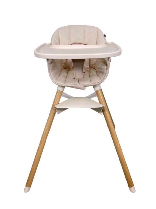Shop Lalo High Chair with Infant Kit, Grapefruit, Grapefruit, Natural Wood at GoodBuy Gear