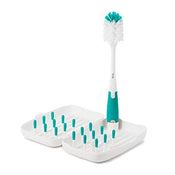 Shop OXO Tot On The Go Drying Rack With Bottle Brush, Teal at GoodBuy Gear