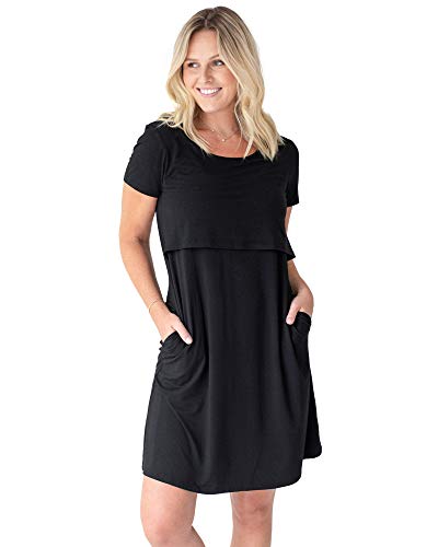 used Kindred Bravely Eleanora Bamboo Maternity & Nursing Lounge Dress, - Size Medium