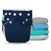 Shop Charlie Banana One Size Cloth Diapers, 5 Pack, Pastel Blue at GoodBuy Gear