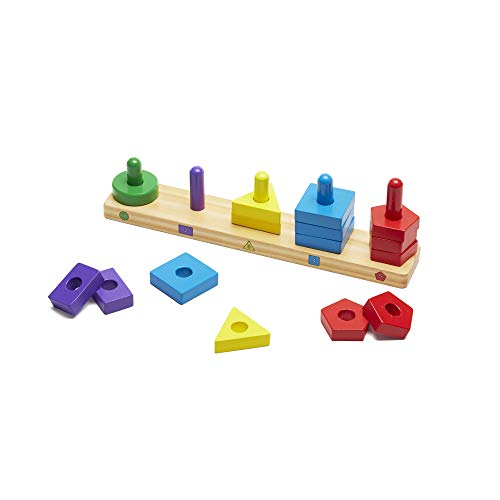 used Melissa & Doug Stack & Sort Board