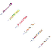 Shop Nuby Pacifier Clips, 2 Pack, Planets and Dots at GoodBuy Gear
