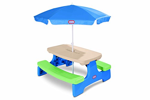 used Little Tikes Easy Store Picnic Table with Umbrella