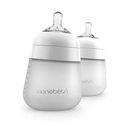 Shop Nanobébé Flexy Silicone Baby Bottles, 9oz, 2-Pack, White at GoodBuy Gear