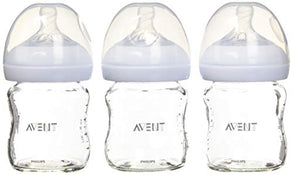 used Philips Avent Natural Glass Bottle, 4 Ounce 3 Pack