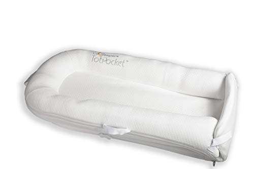 used Arm's Reach TotPocket Baby Lounger, Creme