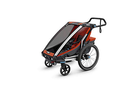 used Thule Chariot Cougar 1 Bike Trailer With Jogging Kit, 2013