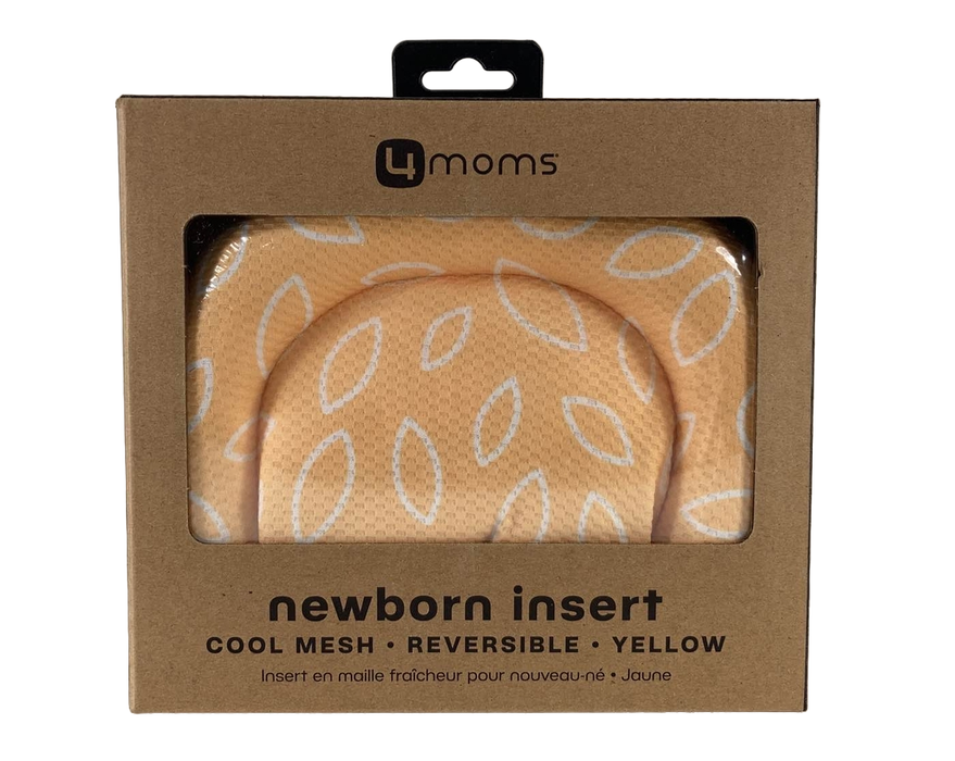 used 4moms Cool Mesh Reversible Newborn Insert, Yellow