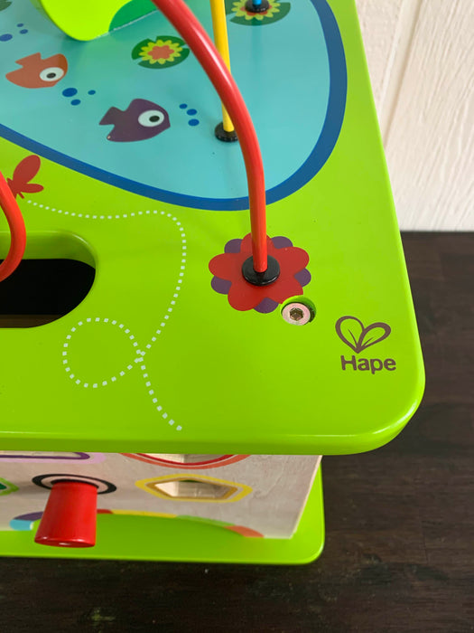 used Hape Country Critters Wooden Activity Cube