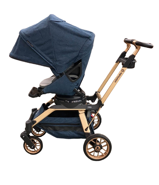 secondhand Orbit Baby G5 Stroller, Melange Navy , Gold, 2022