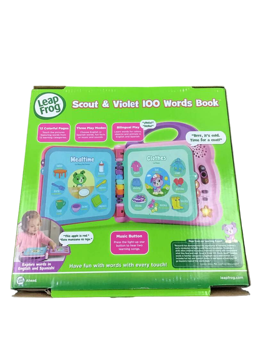 secondhand Leap Frog Scout & Violet 100 Words Book