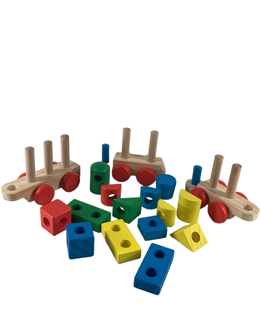 used Melissa & Doug Stacking Train Toddler Toy