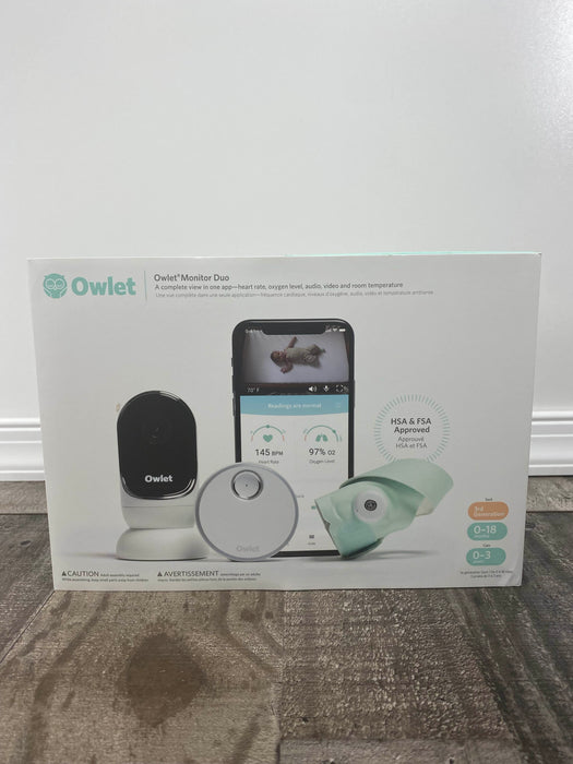 used Owlet Smart Sock Monitor Duo