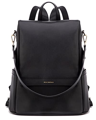 used Mia + Sophia Leather Diaper Bag Backpack