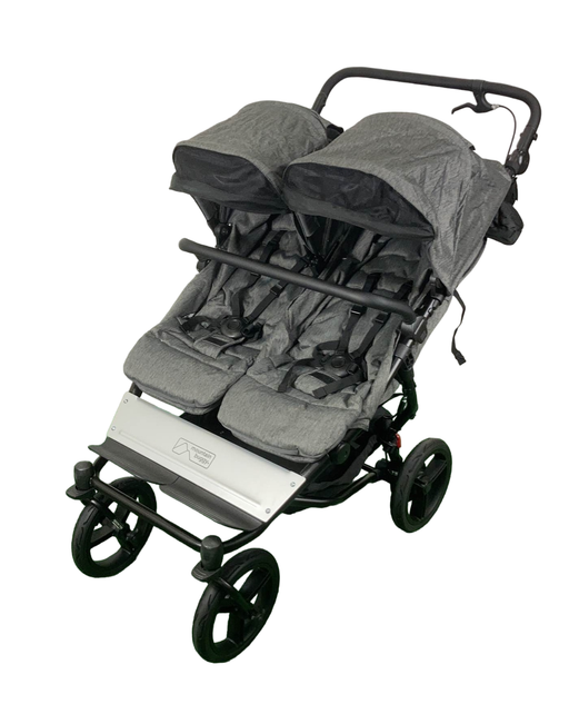 secondhand Mountain Buggy Duet Luxury Double Stroller, 2022, Herringbone Luxe