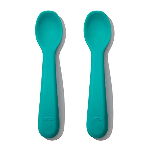 Shop OXO Tot Silicone Spoons, Navy at GoodBuy Gear