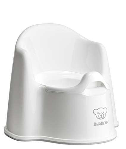 used BabyBjorn Potty Chair, White/Gray