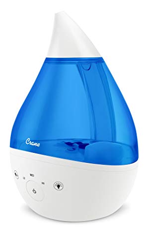 used Crane 4-in-1 Drop Ultrasonic Cool Mist Humidifier, Grey