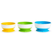 used Munchkin Stay-Put Suction Bowls 3 Pack