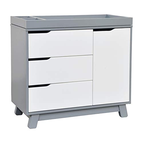 Shop Babyletto Hudson 3-Drawer Dresser with Removable Changing Tray, Grey/White at GoodBuy Gear