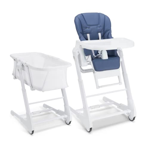 used Joovy FooDoo Bassinet And High Chair, Slate