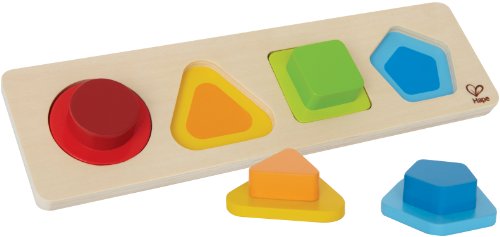 used Hape First Shapes Wooden Puzzle