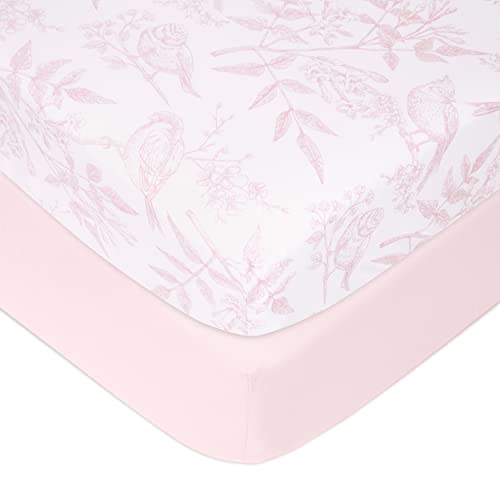 used Aden + Anais Essentials Classic Poplin Crib Sheets, 2 Pack