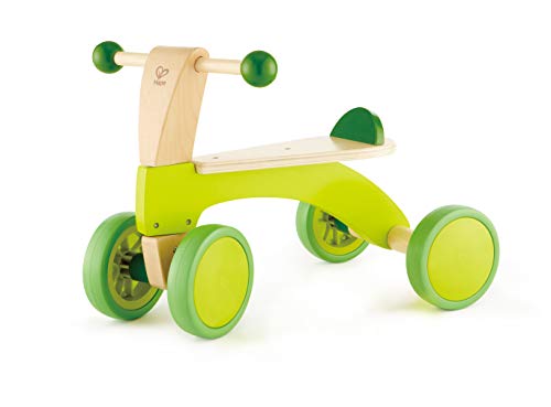 Hape Scoot Around Ride On Wood Bike, Bright Green