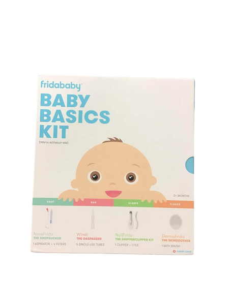 Baby Basics Kit by Frida Baby Includes NoseFrida, NailFrida, Windi,  DermaFrida + Silicone Carry Case