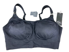 used Momcozy Hands-Free Nursing And Pumping Bra, 2XL, Black