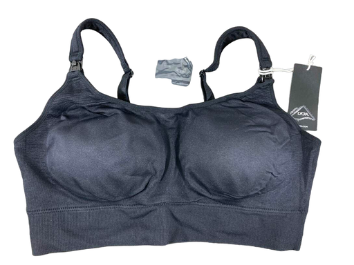 used Momcozy Hands-Free Nursing And Pumping Bra, 2XL, Black