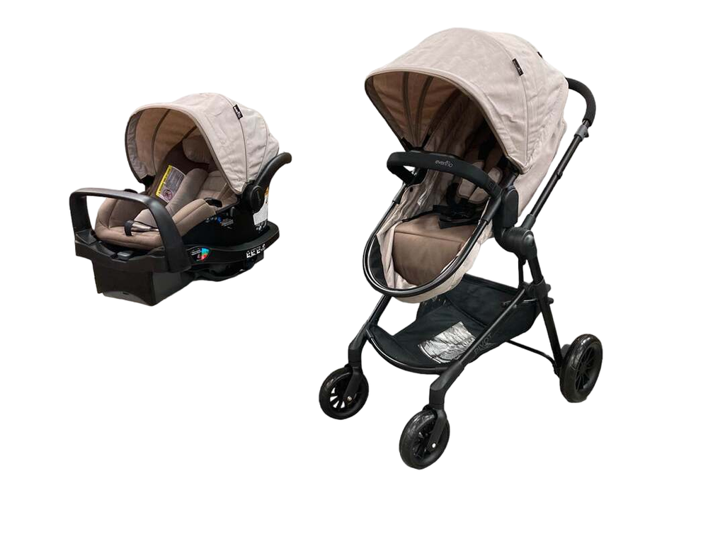 Evenflo Pivot Modular Travel System Stroller, 2023, Desert