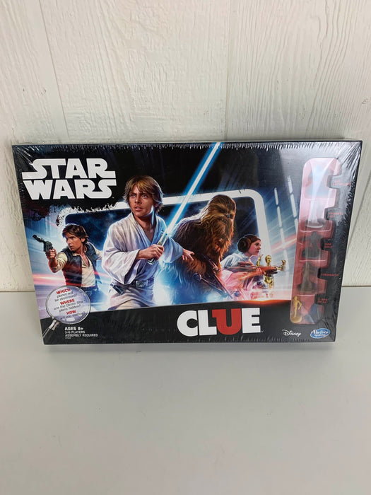 used Hasbro Clue Board Game, Star Wars Edition