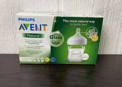 used Philips Avent Natural Glass Bottle, 4 Ounce 3 Pack