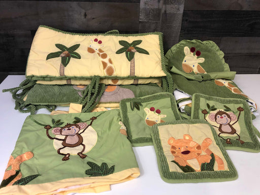 used Nojo Jungle Babies Crib Set