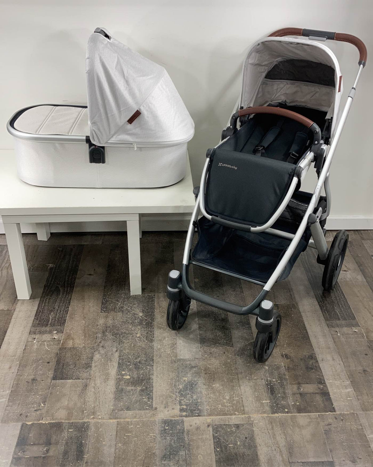 UPPAbaby VISTA V2 Stroller, 2021, Bryce (White Marl)