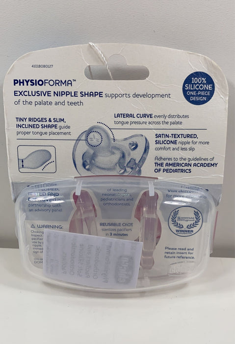 Shop Chicco PhysioForma Pacifiers, 0-6 Months, Clear at GoodBuy Gear