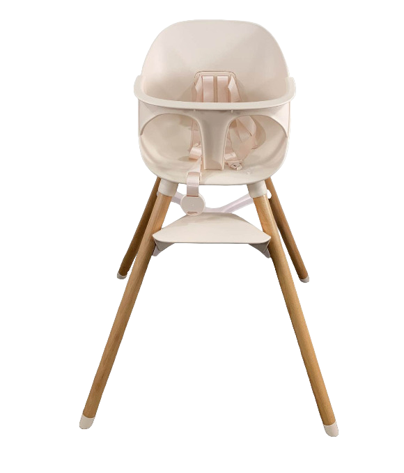 Shop Lalo High Chair with Infant Kit, Grapefruit, Grapefruit, Natural Wood at GoodBuy Gear