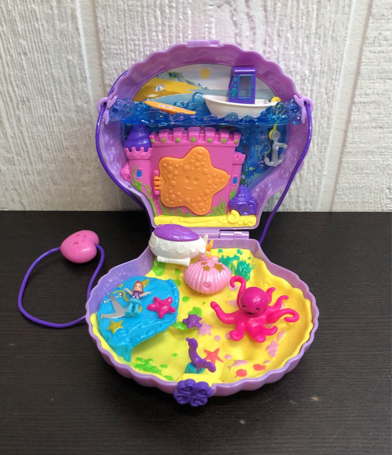 Power Sea Shell Polly Pocket Power Seashell Purse Compact